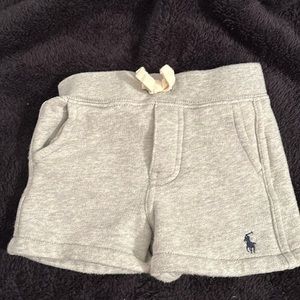 Grey polo shorts